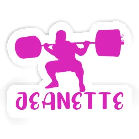 Sticker Jeanette Weightlifter Image