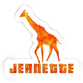 Jeanette Sticker Giraffe Image