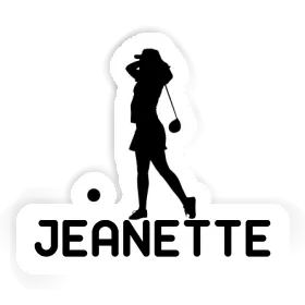 Sticker Golfer Jeanette Image