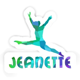 Jeanette Sticker Gymnast Image