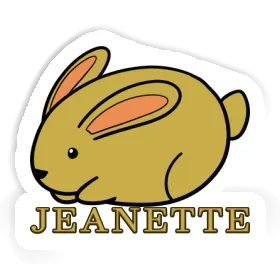 Sticker Rabbit Jeanette Image