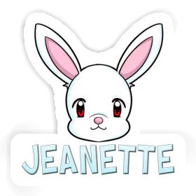 Sticker Rabbithead Jeanette Image