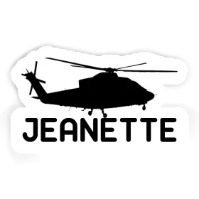 Jeanette Sticker Helicopter Image