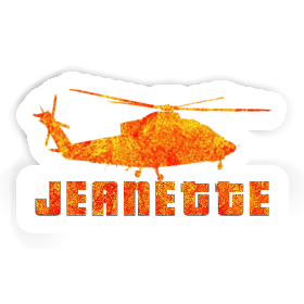 Jeanette Sticker Helicopter Image