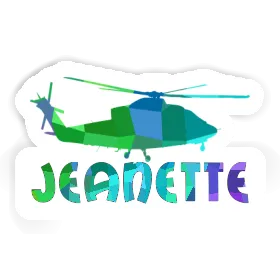 Helicopter Sticker Jeanette Image