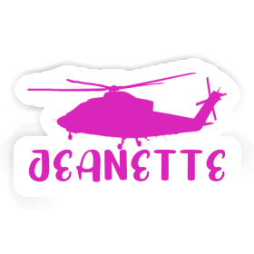 Sticker Jeanette Helicopter Image