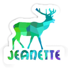 Deer Sticker Jeanette Image