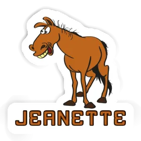 Horse Sticker Jeanette Image