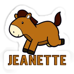 Sticker Jeanette Horse Image