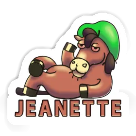 Sticker Jeanette Horse Image