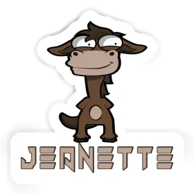 Sticker Jeanette Standing Horse Image