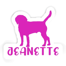 Sticker Jeanette Hound Image