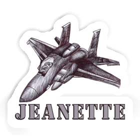 Sticker Jeanette Plane Image