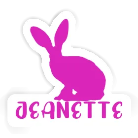 Sticker Rabbit Jeanette Image