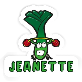 Sticker Jeanette Weight Lifter Image