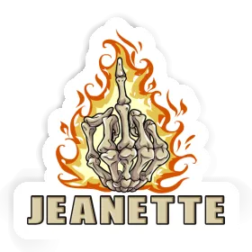 Middlefinger Sticker Jeanette Image