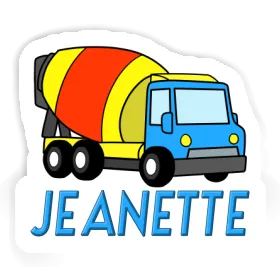 Jeanette Sticker Mixer Truck Image