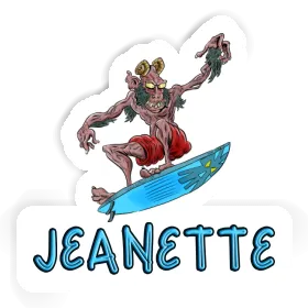 Surfer Sticker Jeanette Image