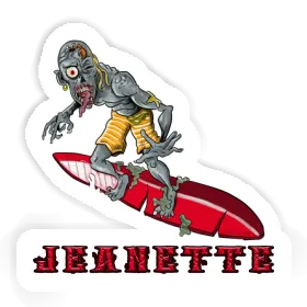 Jeanette Sticker Wave Rider Image