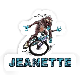 Jeanette Sticker Biker Image