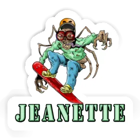 Sticker Jeanette Snowboarder Image