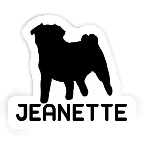 Sticker Pug Jeanette Image