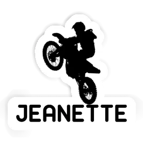 Sticker Motocross Rider Jeanette Image