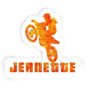 Sticker Motocross Rider Jeanette Image