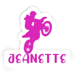 Sticker Motocross Rider Jeanette Image