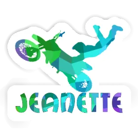 Sticker Motocross Rider Jeanette Image