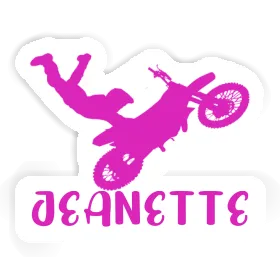 Sticker Motocross Rider Jeanette Image