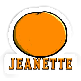 Jeanette Sticker Orange Image