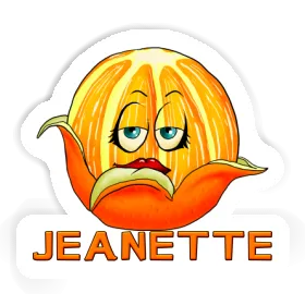 Sticker Orange Jeanette Image