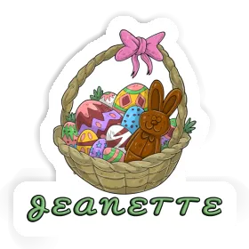 Jeanette Sticker Easter basket Image