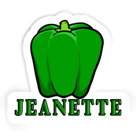 Sticker Jeanette Paprika Image