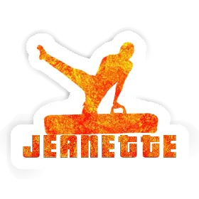 Sticker Jeanette Gymnast Image