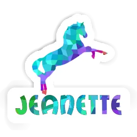 Jeanette Sticker Horse Image