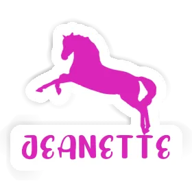 Sticker Jeanette Horse Image