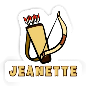 Sticker Jeanette Arrow Bow Image