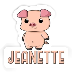 Pigg Sticker Jeanette Image