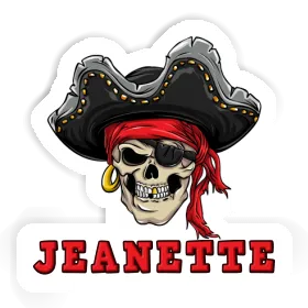 Sticker Jeanette Pirate-Head Image