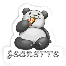 Jeanette Sticker Pizza Panda Image