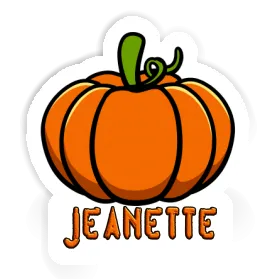 Sticker Jeanette Pumpkin Image