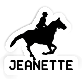 Jeanette Sticker Horse Rider Image