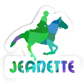 Sticker Horse Rider Jeanette Image