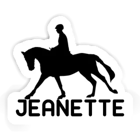 Horse Rider Sticker Jeanette Image