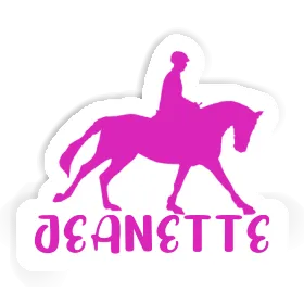 Sticker Horse Rider Jeanette Image