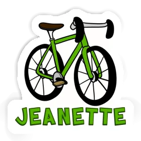 Racing Bicycle Sticker Jeanette Image