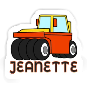 Wheel Roller Sticker Jeanette Image