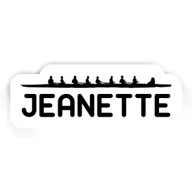 Sticker Jeanette Rowboat Image